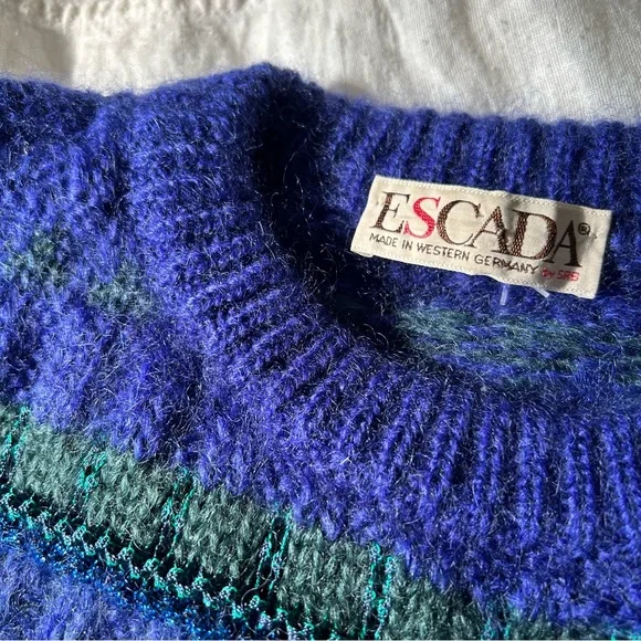 Vintage 80’s 90’s Escada Mohair Sweater